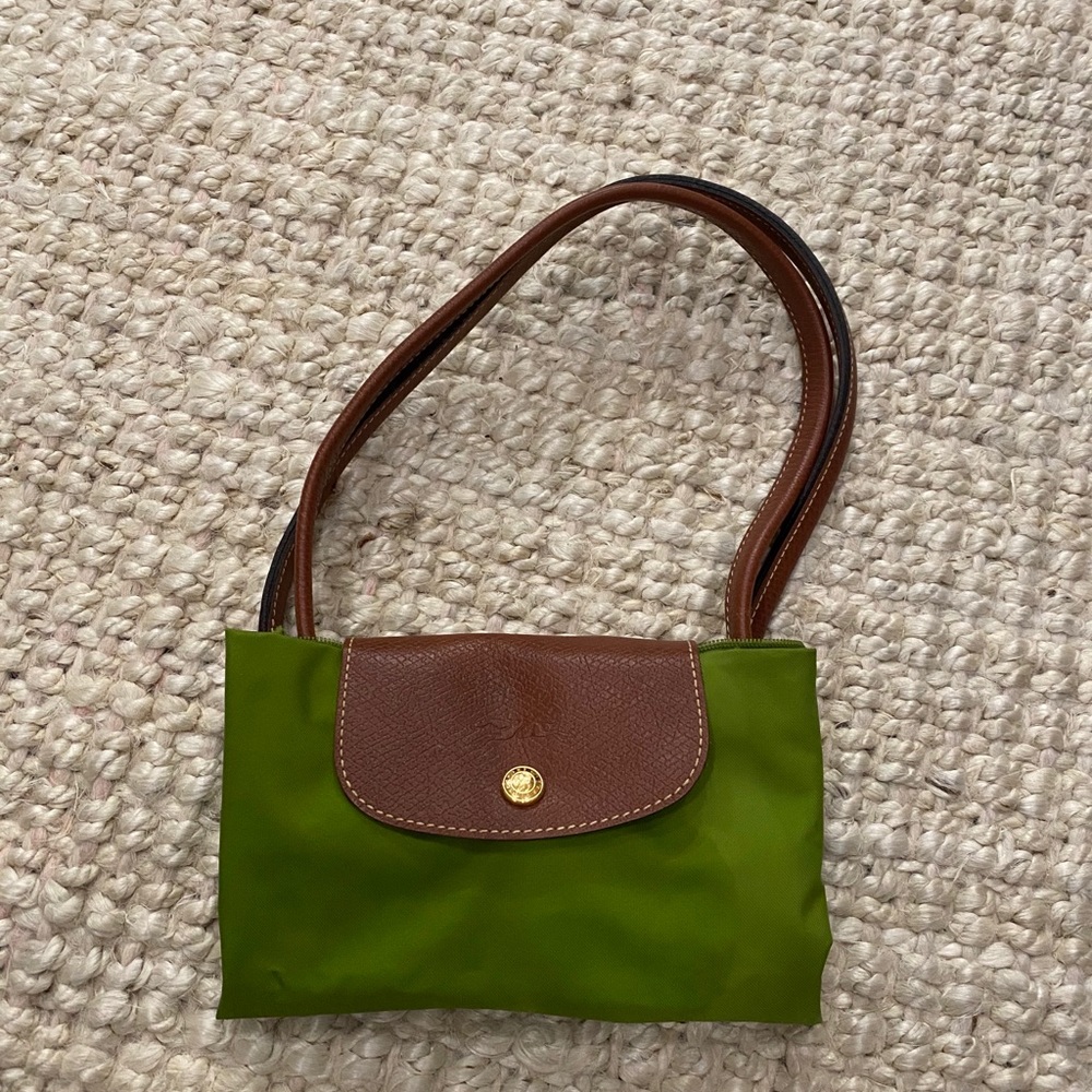 Green long champ purse